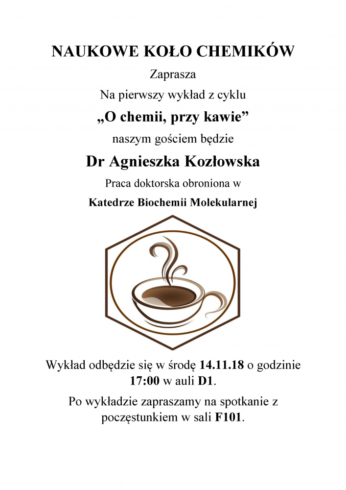 O chemii przy kawie