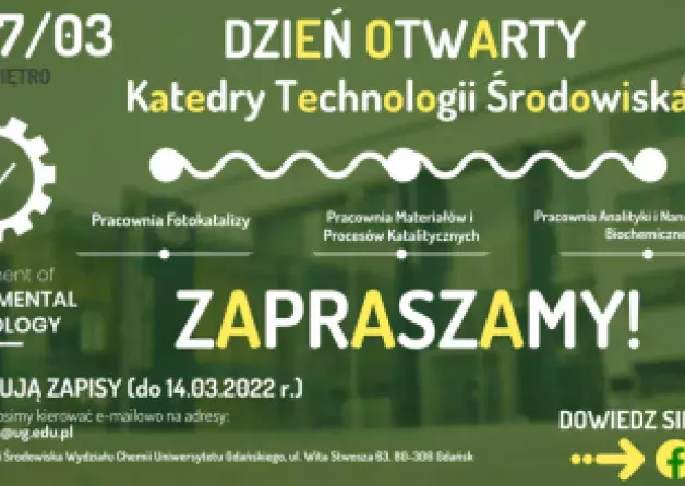 Dzień otwarty Katedry Technologii Środowiska