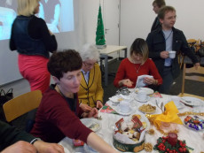 Wigilia w Zakładzie Chemii Cukrów, grudzień 2013
