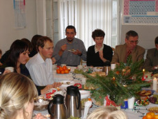 Wigilia w Zakładzie Chemii Cukrów, grudzień 2006