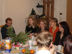 Wigilia w Zakładzie Chemii Cukrów, grudzień 2006