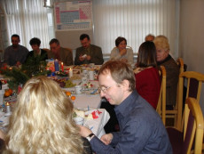 Wigilia w Zakładzie Chemii Cukrów, grudzień 2006